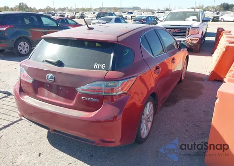 2012 Lexus Ct 200H Premium from USA, damaged, VIN JTHKD5BH7C2055193